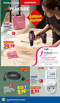 Promotion Ménagère dans le prospectus Lidl, valable du 01/10/2026 au 07/10/2026 Promo Ménagère dans le catalogue Lidl du moment à la page 40