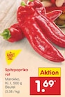 Spitzpaprika rot von MARKT TAG für 1,69 € bei Netto Marken-Discount im Angebot Spitzpaprika rot von MARKT TAG im aktuellen Netto Marken-Discount Prospekt