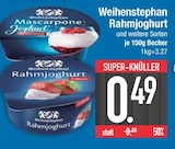Aktuelles Rahmjoghurt Angebot bei E center in Regensburg ab 0,49 €