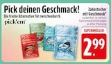 Zahnstocher mit Geschmack von pick'em im aktuellen EDEKA Prospekt für 2,99 €