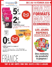 Prospectus E.Leclerc à Michelbach-le-Bas, "MAXI FORMATS MAXI ÉCONOMIES", 12 pages de promos valables du 03/02/2026 au 14/02/2026