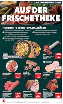 Wurst im Kaufland Prospekt "Hier bin ich richtig" mit 52 Seiten (Hildesheim)