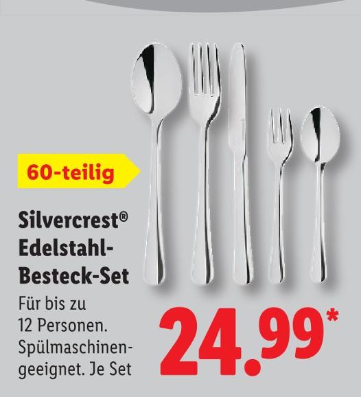 Edelstahl-Besteck-Set