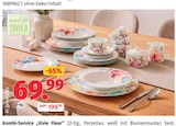 Tafel-Set im Segmüller Prospekt Kombi-Service „Vivie Fleur“ von PRIMA TAVOLA im aktuellen Segmüller Prospekt für 69,99 €