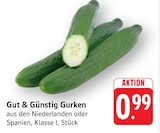 EDEKA - Gurken Angebot im Prospekt Gurken bei EDEKA im Prospekt "" für 0,99 €