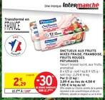 Onctueux aux fruits mixés fraise, framboise, fruits rouges - PÂTURAGES dans le catalogue Intermarché Express