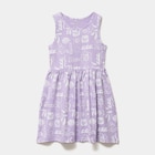 Robe patineuse sans manches coton parme fille dans le catalogue La Halle