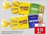 Sandwich American im Angebot bei Marktkauf in Freiburg Sandwich American Angebote von Golden Toast bei Marktkauf Freiburg für 1,29 €