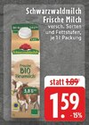 Frische Milch im Angebot bei EDEKA in Pulheim Frische Milch Angebote von Schwarzwaldmilch bei EDEKA Pulheim für 1,59 €