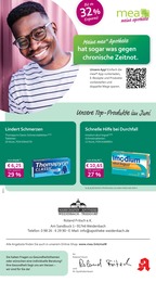 Aktueller mea - meine apotheke Apotheken Prospekt für Weidenbach: Unsere Juni-Angebote mit 4} Seiten, 01.06.2025 - 30.06.2025