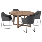 Tisch und 4 Stühle Eichenfurnier braun las./Gunnared dunkelgrau schwarz Angebote von MÖRBYLÅNGA / TOSSBERG bei IKEA Ibbenbüren für 968,96 €