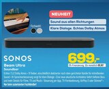 Beam Ultra Soundbar im Angebot bei EURONICS in Wandlitz Beam Ultra Soundbar Angebote von SONOS bei EURONICS Wandlitz für 699,00 €