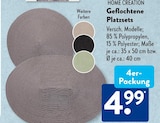 Geflochtene Platzsets von Home Creation im aktuellen ALDI SÜD Prospekt für 4,99 €