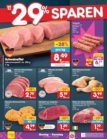Fleisch im Netto Marken-Discount Prospekt "Aktuelle Angebote" mit 68 Seiten (Bremen)
