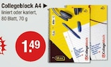 Collegeblock A4 Angebote bei V-Markt Memmingen für 1,49 €