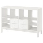 Regal mit Untergestell 4 Schubladen/mit 2 Regaleinsätzen weiß im Angebot bei IKEA in Kirchheim Regal mit Untergestell 4 Schubladen/mit 2 Regaleinsätzen weiß Angebote von KALLAX bei IKEA Kirchheim für 159,99 €
