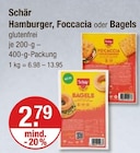 Hamburger im Angebot bei V-Markt in München Hamburger Angebote von Schär bei V-Markt München für 2,79 €