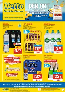 Cola im Netto Marken-Discount Prospekt "DER ORT, AN DEM DU IMMER AUSGEZEICHNETE PREISE FINDEST." mit 2 Seiten (Lahr (Schwarzwald))