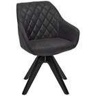 ARMLEHNSTUHL drehbar Sitzfläche 360° drehbar Mikrofaser Schwarz, Dunkelgrau Angebote von Landscape bei XXXLutz Esslingen für 99,90 €