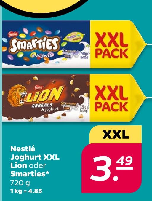 Joghurt XXL Lion oder Smarties