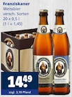 Franziskaner im Angebot bei Getränkewelt in Oberhausen Franziskaner Angebote von Franziskaner bei Getränkewelt Oberhausen für 14,49 €