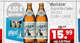 Getränke Quelle WVG Förderstedt - Original Maxl Helles Angebot im Prospekt Original Maxl Helles bei Getränke Quelle WVG im Förderstedt Prospekt für 15,99 €