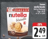 Aktuelles Nutella Biscuits Angebot bei E center in Bamberg ab 2,49 €