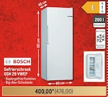 Gefrierschrank GSN 29 VWEP Angebote von Bosch bei Metro Pulheim für 476,00 €