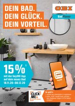 OBI Prospekt für Düsseldorf mit 4 Seiten OBI Prospekt für Düsseldorf: "DEIN BAD. DEIN GLÜCK. DEIN VORTEIL.", 4 Seiten, 18.11.2020 - 02.12.2020