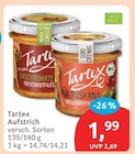 Aufstrich von Tartex für 1,99 € bei budni im Angebot Aufstrich von Tartex im aktuellen budni Prospekt