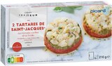 Picard Barjouville - Promo 2 tartares de Saint-Jacques aux tomates confites et au basilic Promo 2 tartares de Saint-Jacques aux tomates confites et au basilic à 6,95 € dans le catalogue Picard à Barjouville