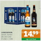 Getränke A-Z Templin - Landskron Pilsner Angebot im Prospekt Landskron Pilsner bei Getränke A-Z im Templin Prospekt für 14,99 €