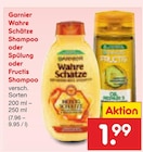 Wahre Schätze Shampoo von Garnier für 1,99 € bei Netto Marken-Discount im Angebot Wahre Schätze Shampoo von Garnier im aktuellen Netto Marken-Discount Prospekt