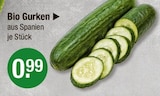 Bio Gurken von  im aktuellen V-Markt Prospekt für 0,99 €