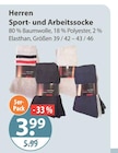 Herren Sport- und Arbeitssocke im aktuellen V-Markt Prospekt für 3,99 €