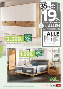 Bett im XXXLutz Möbelhäuser Prospekt "Exklusive Möbelkreationen" mit 24 Seiten (Recklinghausen)