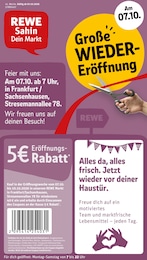 REWE Prospekt "Dein Markt" für Frankfurt, 34 Seiten, 05.10.2026 - 10.10.2026