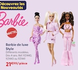 Barbie de luxe Style - Mattel à 21,99 € dans le catalogue La Grande Récré