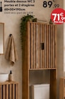 Meuble dessus WC 2 portes et 2 étagères - Maxi Bazar Meuble dessus WC 2 portes et 2 étagères à 71,99 € dans le catalogue Maxi Bazar