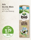 Bio ESL Milch im V-Markt Prospekt Bio ESL Milch von Arla im aktuellen V-Markt Prospekt für 1,29 €