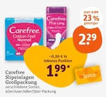 Slipeinlagen im tegut Prospekt Slipeinlagen Großpackung von Carefree im aktuellen tegut Prospekt für 1,99 €