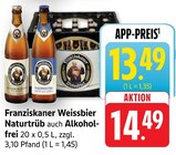 Weissbier Naturtrüb Angebote von Franziskaner bei E center Fellbach für 13,49 €