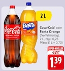 Coca-Cola oder Fanta Orange Angebote von Coca-Cola oder Fanta Orange bei EDEKA Offenbach für 1,39 €