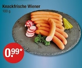 Knackfrische Wiener bei V-Markt im Prospekt "" für 0,99 €