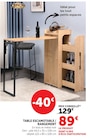 Table escamotable / rangement - Super U à Bourges Table escamotable / rangement en promo chez Super U Bourges à 89,00 €