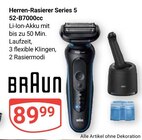 Aktuelle Rasierer Angebote bei GLOBUS in Krefeld Aktuelles Herren-Rasierer Series 5 52-B7000cc Angebot bei GLOBUS in Krefeld ab 89,99 €