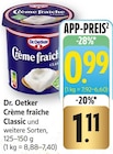 Crème fraîche Classic im Angebot bei E center in Göppingen Crème fraîche Classic Angebote von Dr. Oetker bei E center Göppingen für 0,99 €