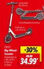 Big-Wheel-Scooter von Crivit für 34,99 € bei Lidl im Angebot Big-Wheel-Scooter von Crivit im aktuellen Lidl Prospekt