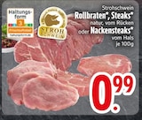 Rollbraten, Steaks natur, vom Rücken im Angebot bei EDEKA in Dachau Rollbraten, Steaks natur, vom Rücken Angebote von Strohschwein bei EDEKA Dachau für 0,99 €