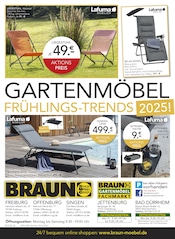 Aktueller BRAUN Möbel-Center Prospekt mit Gartenliege, "GARTENMÖBEL FRÜHLINGS-TRENDS", Seite 16